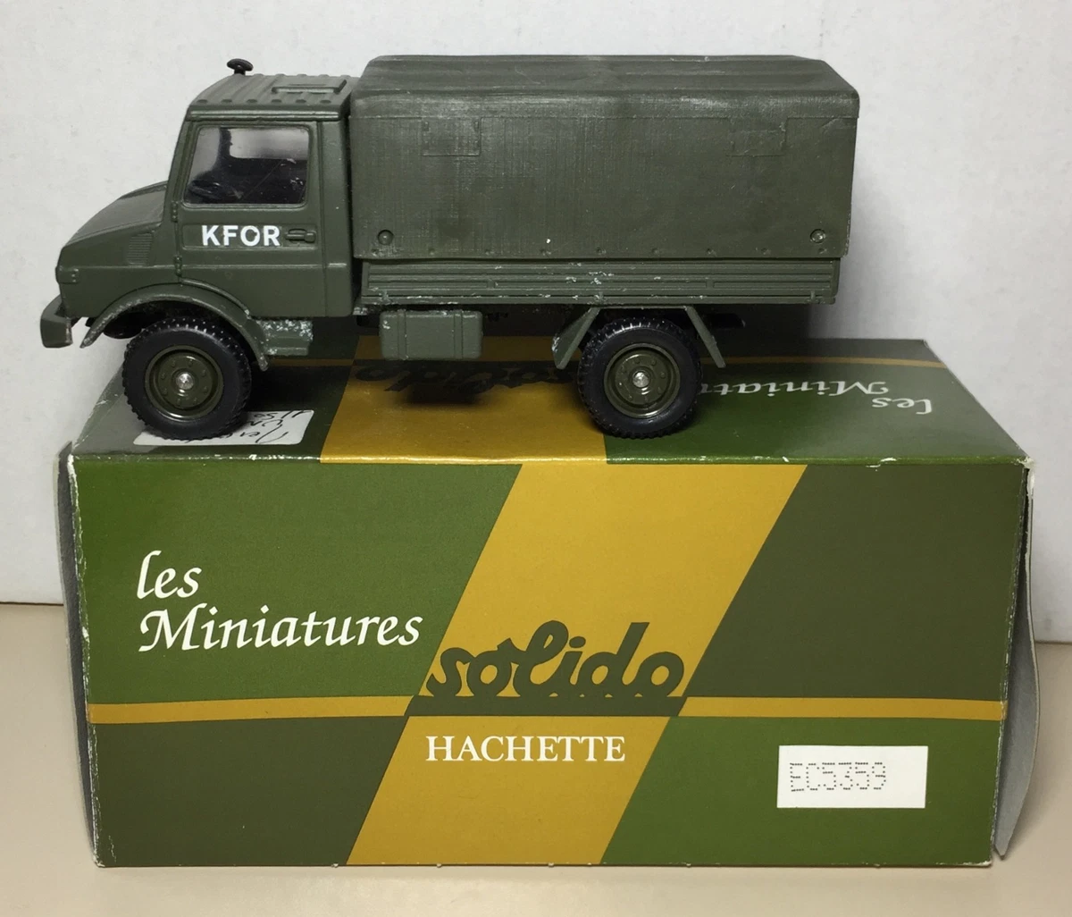 Solido Mercedes Fourgon Avec Remorque - Jaune - 3510 (emballage D'origine)