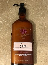 Bath  Body Works Aromatherapy Love Rose Vanilla Body Lotion 6.5 floz Sealed New