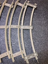 TRACK O Scale (Long Curve Rusty 2 Rails) Used (1 Piece Per Bid)