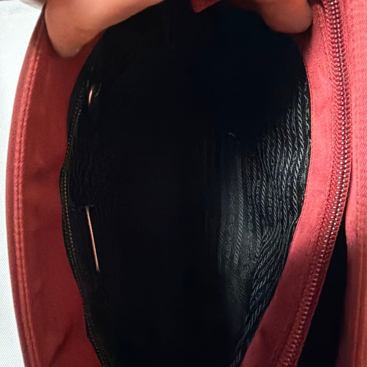 PRADA Nylon Tote Bag Burgundy Red Triangle Logo Milano USED from JP #SD thumbnail 6