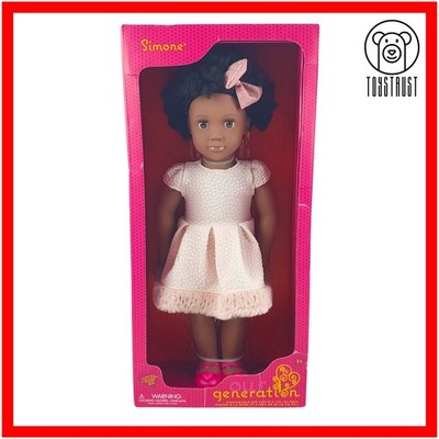 Our Generation Puppe Simone Modepuppe 18''/ 46 cm groß Afroamerikaner verpackt
