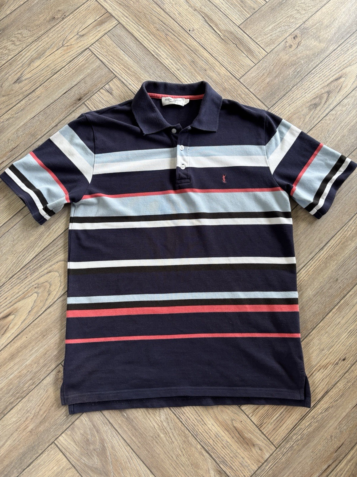 Polo corta a righe da uomo Yves Saint Laurent taglia:L