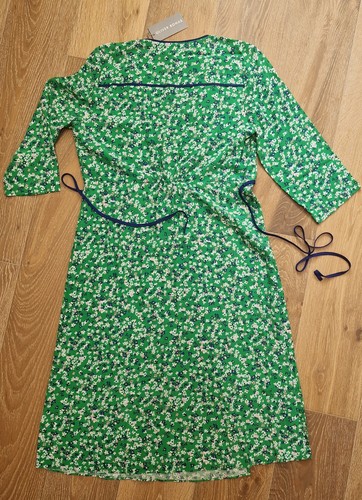 Oliver Bonas Green Floral Ditsy Wrap Dress UK 16, BNWT, Summer Party & Wedding - Picture 8 of 13