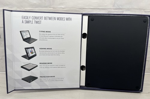 Targus THZ620US Versatype 4-in-1 Bluetooth IPad Keyboard Folio Case - w/USB Cord - 第 7/15 張圖片