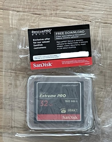 Carte mémoire Compact Flash Sandisk Extreme Pro 32 Go. UDMA7. Neuf. Scellé. - Photo 2 sur 7