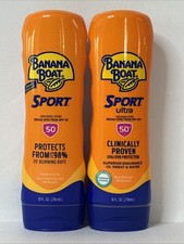 Pack of 2x Banana Boat Sport Ultra SPF 30 Sunscreen Lotion, 8 oz EXP 26/27