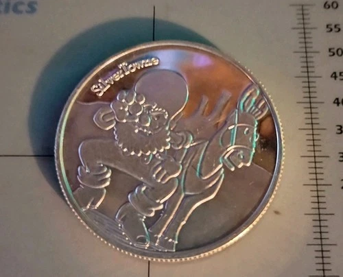 Silvertown Prospector  .999 Fine One Ounce Pure Silver Bullion Round