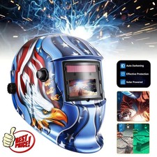 True Color Solar Powered Auto Darkening Welding Hood Helmet for TIG MIG ARC