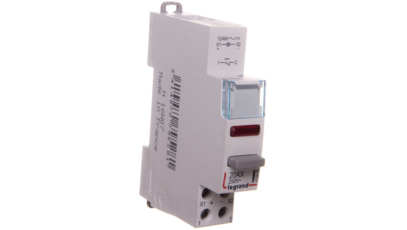 Modular button 20A 1R with LED lamp 12/48V red LP462 412919 /T2UK