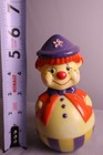 Vintage Hong Kong Clown Roly Poly Candy Container Plastic Toy As Is Parts Retro — photo 9