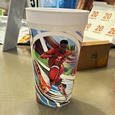 McDonald's Advertising Cup White Multicolor Soccer Player Graphic Fast Food