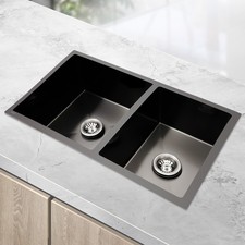 Double Bowl Sink, Free Standing Utility Sink, Metal Kitchen Sink without Faucet