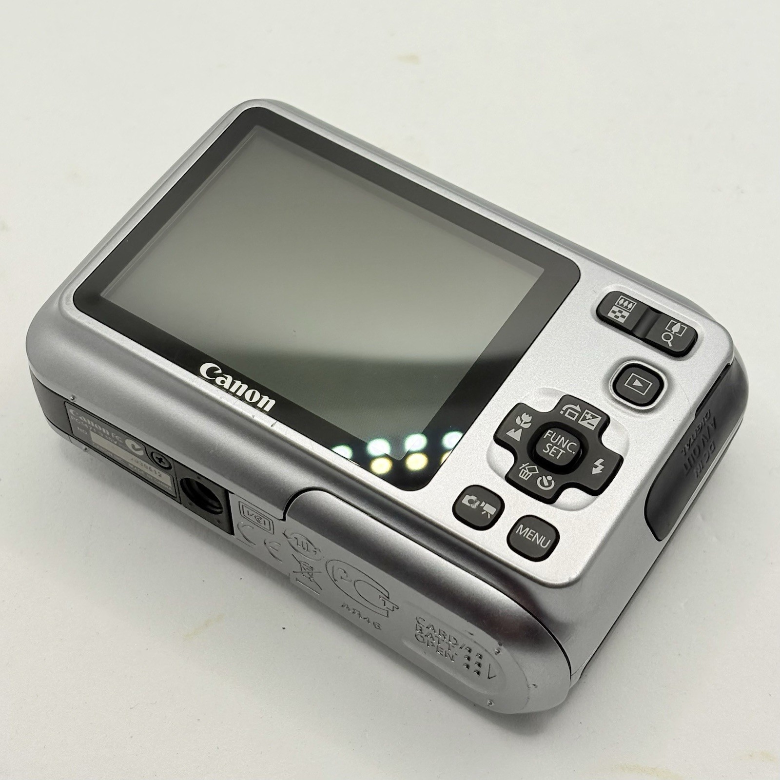 Canon PowerShot A490 10.0MP Digital Camera - Silver - Point & Shoot Compact A+