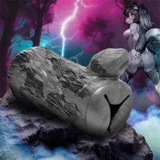 Textured Silicone Masturbator Fantasy Stroker Soft Stretchy Squishy Deep Tunnel