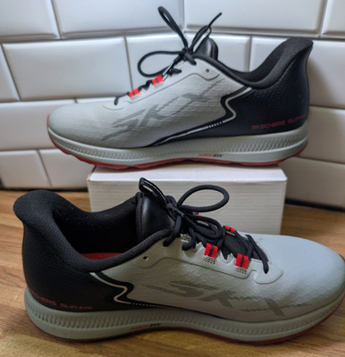 Skechers Slip Ins SKX Air Cooled Memory Mens Size 10 GRAY Athletic Shoes 21430