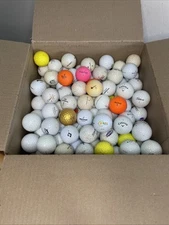 130 golf balls good used bulk. Used Various  Name Brands (M)