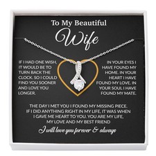 To My Wife Necklace, Christmas Gifts For Women, Anniversary Gift For Wife