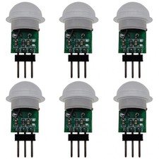 Mini PIR HC-SR312 Module Infrared IR Human Body Motion Sensor AM312 6 PCS Board