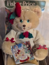 Fisher Price Vintage Briarberry Berrynicole Bear Plush Holiday Winter Ice Skate