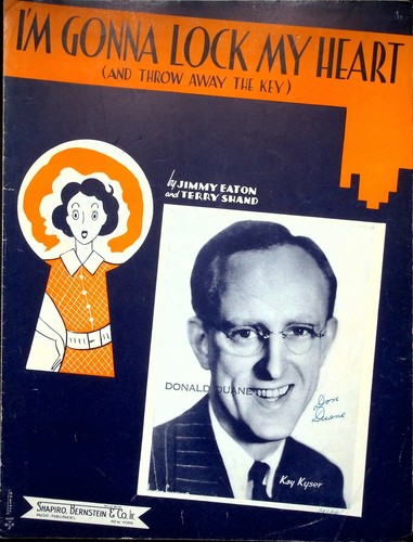 Sheet Music I'M GONNA LOCK MY HEART Featured by Kay Kyser ©1938