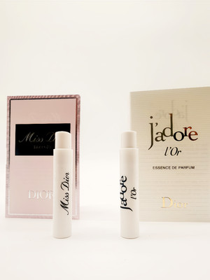 Dior Sample Duo: Miss Dior Essence EDP 1ml + J Adore L Or EDP 1ml Spray New