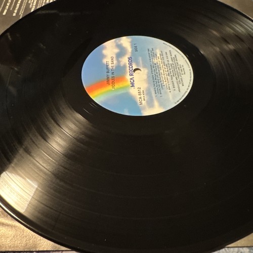 Vintage Jimmy Buffett “Riddles in the Sand” Vinyl LP Record Album 1984 Promo - Picture 5 of 6