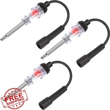3pc Inline Spark Plug Tester Ignition Light Automotive Diagnostic