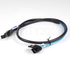 External Mini SAS HD SFF-8644 to 4 Port SATA 7 Pin Data Server Raid Cable 2M