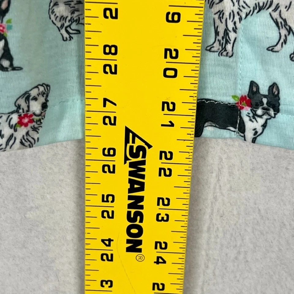 Pj. Conjunto de Pijama Salvage Niñas L 12/14 Manga Larga Abotonada y Pantalones Azul Perro Foto 4 de 4