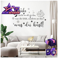 Wandtattoo SprüChe Zitate Schwarz Wandaufkleber FüR Schlafzimmer Wohnzimmer