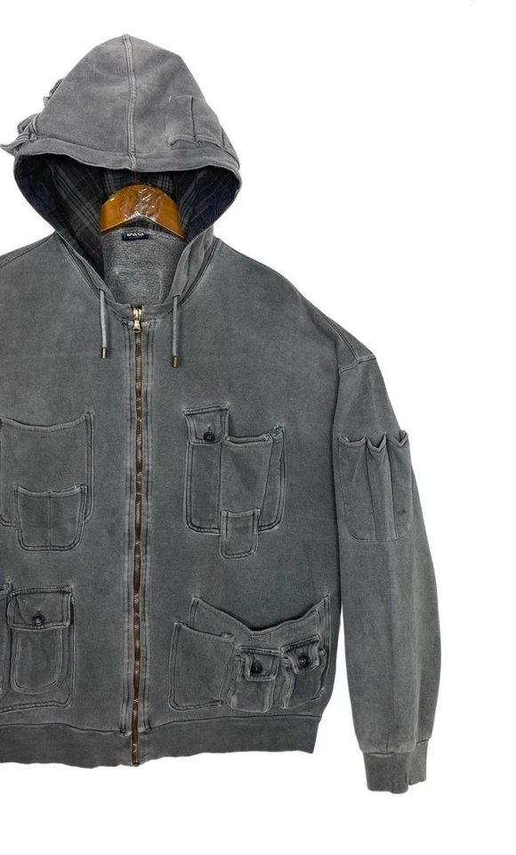 Archive Dolce & Gabbana 多口袋拉链连帽衫 — 第 3/4 张图片