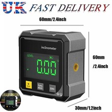 360° Digital Magnetic Inclinometer with Professional Laser Goniometer UK NEW
