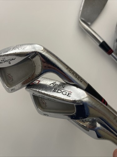 BEN HOGAN APEX EDGE PRO IRON SET 4-E STIFF FLEX STEEL SHAFTS (need grips) ROUGH - Picture 19 of 19