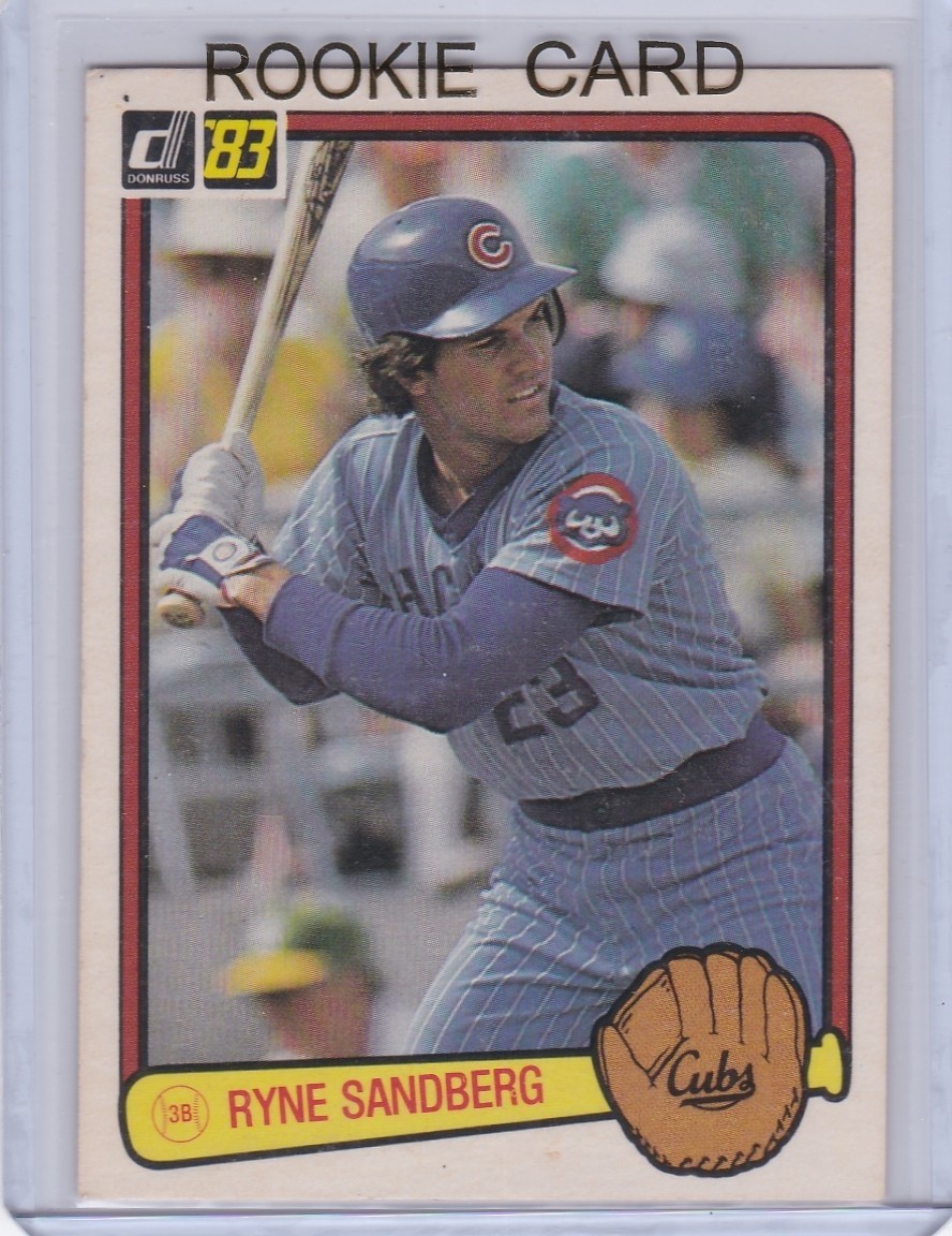 RYNE SANDBERG ROOKIE CARD 1983 Donruss #277 Chicago Cubs VINTAGE MLB $$ RC RYNO!
