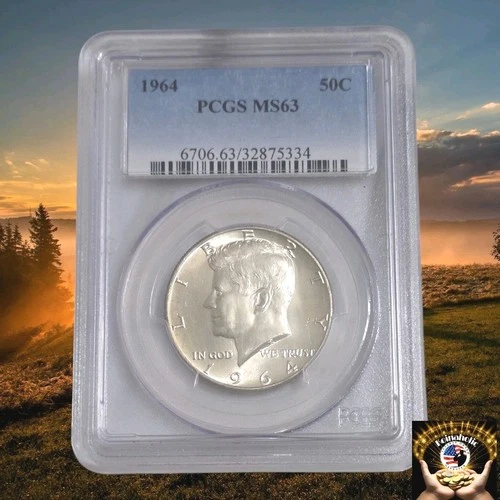 1964 SILVER Kennedy Half Dollar PCGS MS63 Pulled From Storage Needs A New Home