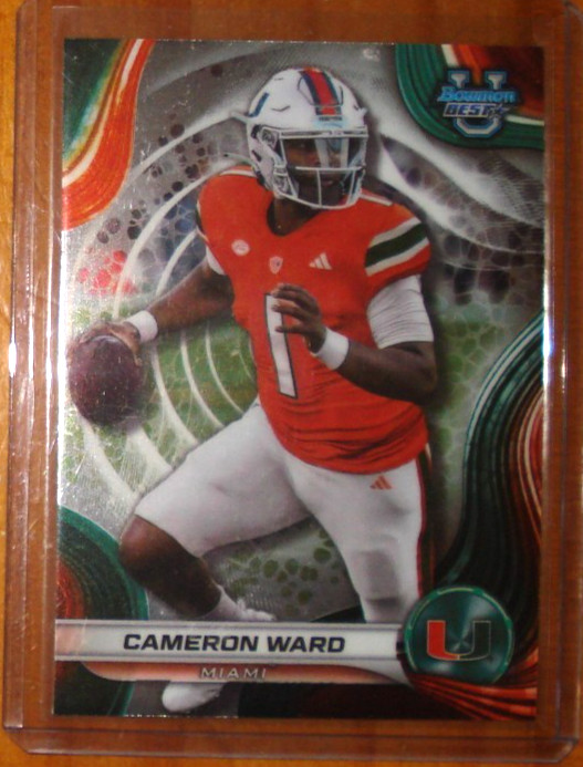 2024 Bowman's Best University - Cameron Ward #8 Tennessee Titans