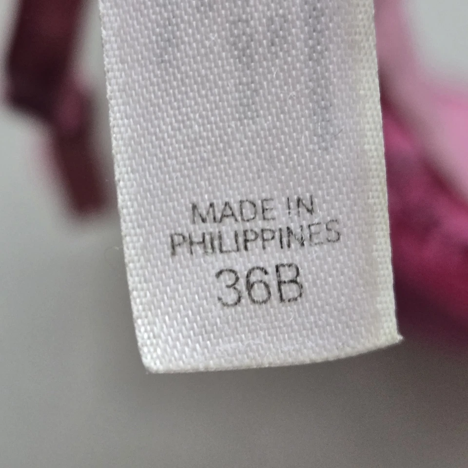 Sujetador Victoria's Secret para mujer 36B rosa floral ángeles con aros encaje lazo push up Foto 4 de 4