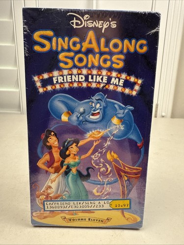 Disneys Sing Along Songs - Aladdin: Friends Like Me (VHS, 1993) BRAND NEW SEALED - Foto 1 di 6