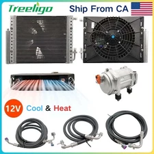 12V Cool&Heat Electric Universal Underdash Air Conditioner DC Auto Car A/C Kit