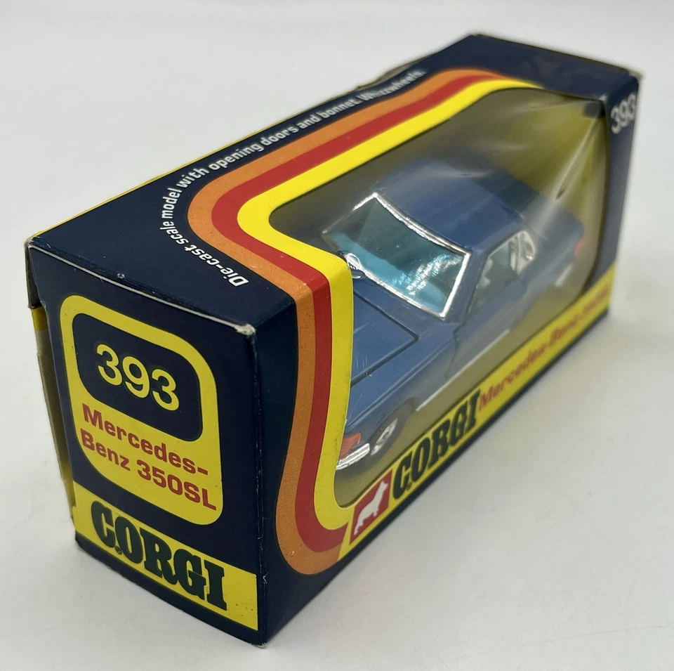 MERCEDES-BENZ 300SL bleu métallisé - CORGI 393 - 1973 - Neuf - Photo 4/4