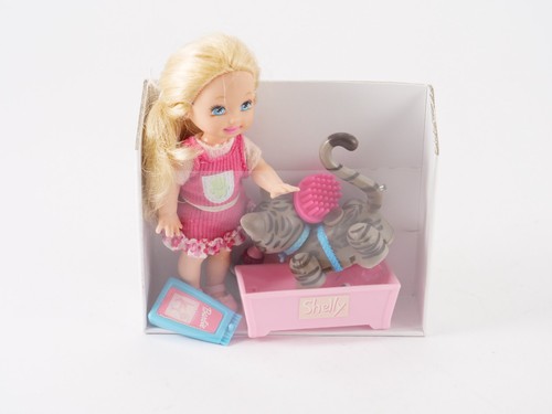 Mattel Barbie Shelly - Poupée Bébé Vintage de Collection + chat et