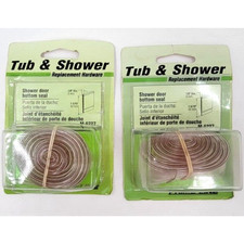 Prime Line M6227 Shower Door Bottom Seal 36" X 1/8" Vinyl Clear Stripping Lot 2