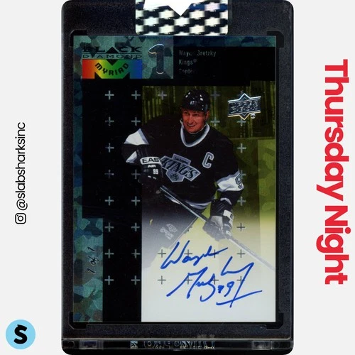 2023 UPPER DECK CLEAR CUT WAYNE GRETZKY 1998-99 BLACK DIAMOND MYRIAD AUTO SP 1/1