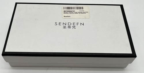 SENDEFN Women's Large Capacity Genuine Leather Wallet With RFID Blocking - Picture 2 of 3