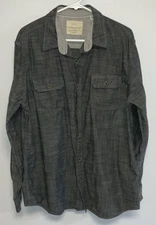 Original Weatherproof Vintage Long Sleeve Button Up Shirt Men’s XL Gray.  10515