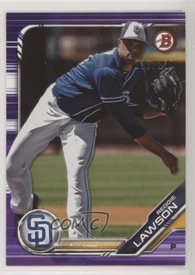 2019 Bowman Prospects Purple 38/250 Reggie Lawson #BP-68 0l2