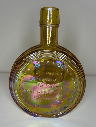 Abraham Lincoln Wheaton Glass Decanter - Bild 2 von 4