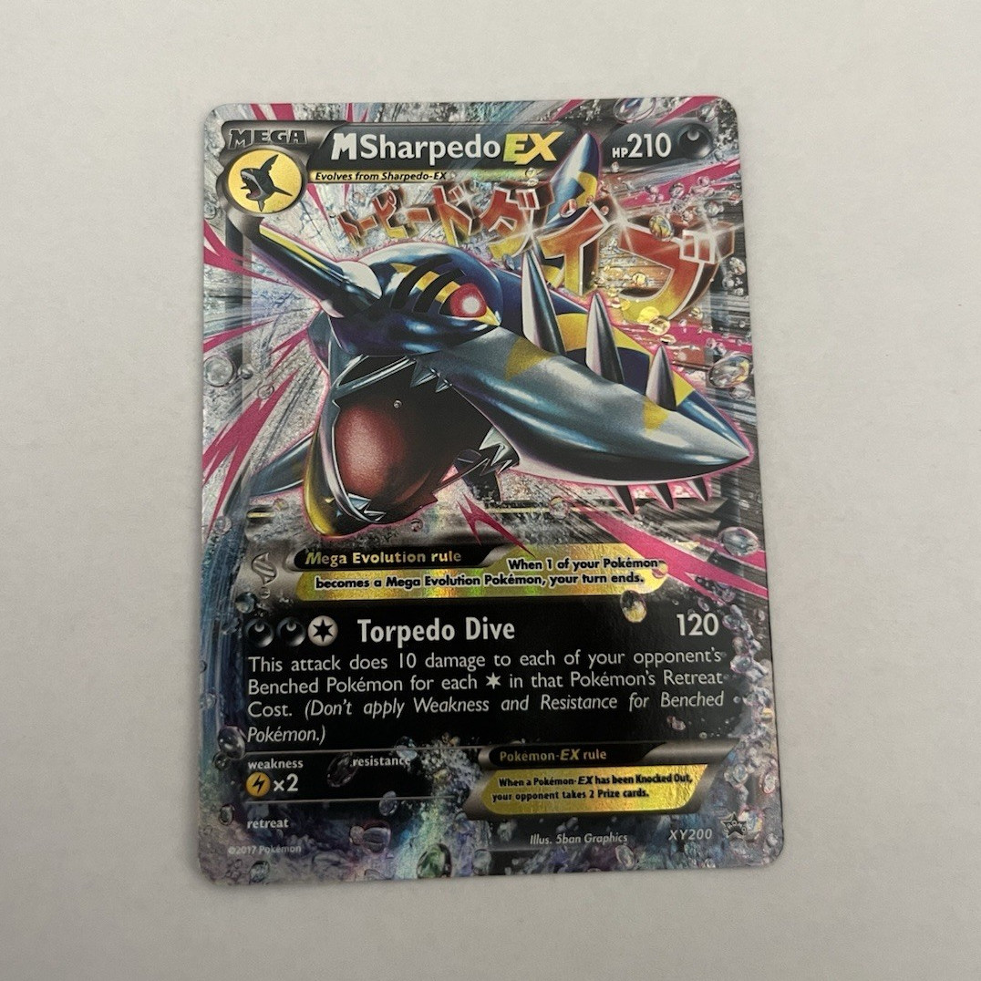Pokemon TCG M Sharpedo EX XY200 XY Black Star Promo Holo Full Art English