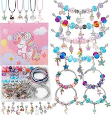 bracelet making kit charms for kids unicorn beads mermaid hair accessories