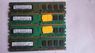 4x 2GB DDR2 RAM Speicher   Samsung & Hynix   PC2-6400   gebraucht